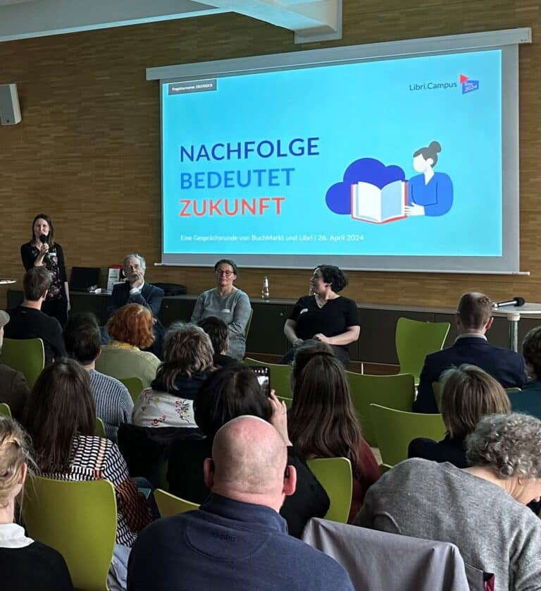 Gesprächsrunde zum Thema Nachfolge auf dem Libri.Campus 2024